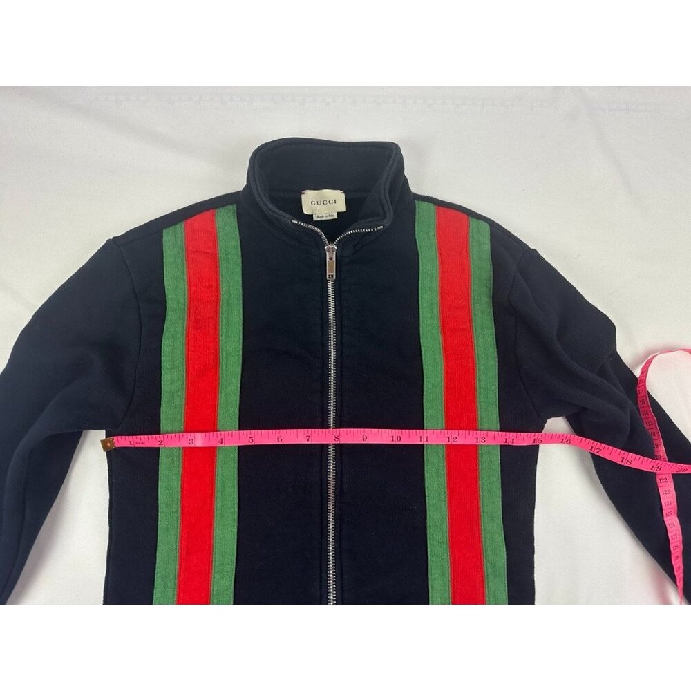 Gucci Children's Navy Sports Jacket With a Branded Ribbon Size 8 Italy - Picture 9 of 10